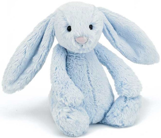 Bashful Bunny, blå från Jellycat