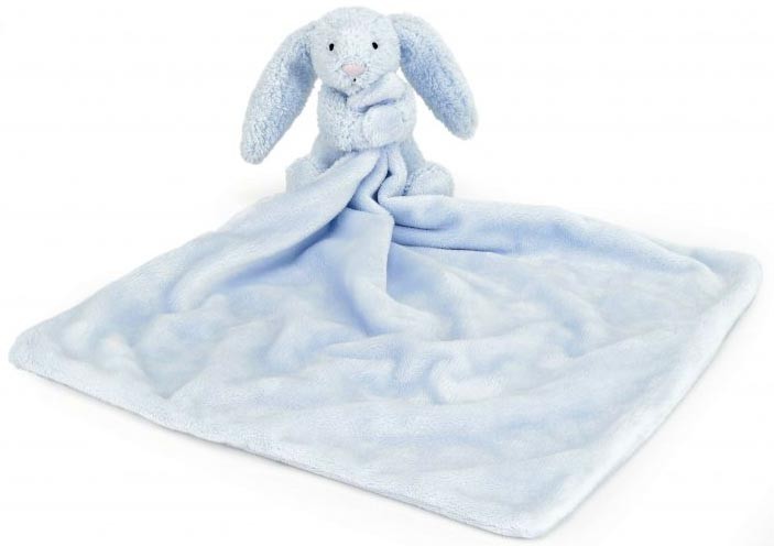 Bashful Bunny Snuttefilt, blå från Jellycat