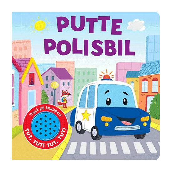 Putte Polisbil - bok med ljud 