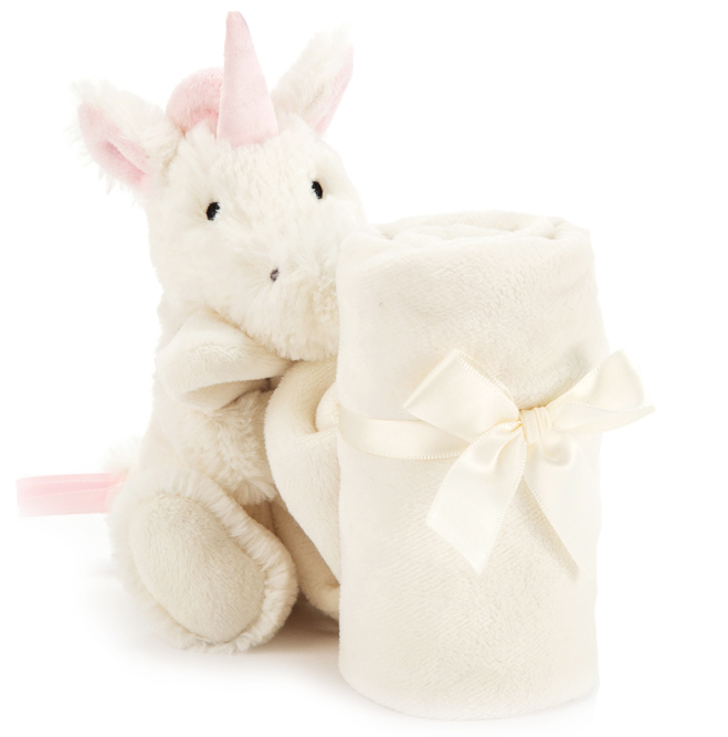 Bashful Enhörning snuttefilt från Jellycat
