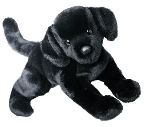 Douglas Toys Labrador, Svart - Douglas Mjukisdjur