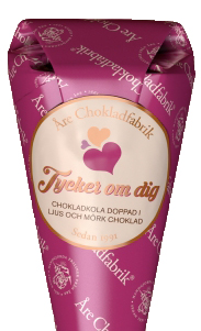 Chokladstrut Tycker om dig från Åre Chokladfabrik